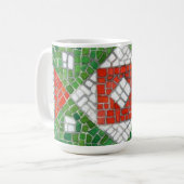 VACANCES MOSAÏQUE Tall White Mug (Devant gauche)