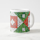 VACANCES MOSAÏQUES Big White Mug (Devant droit)