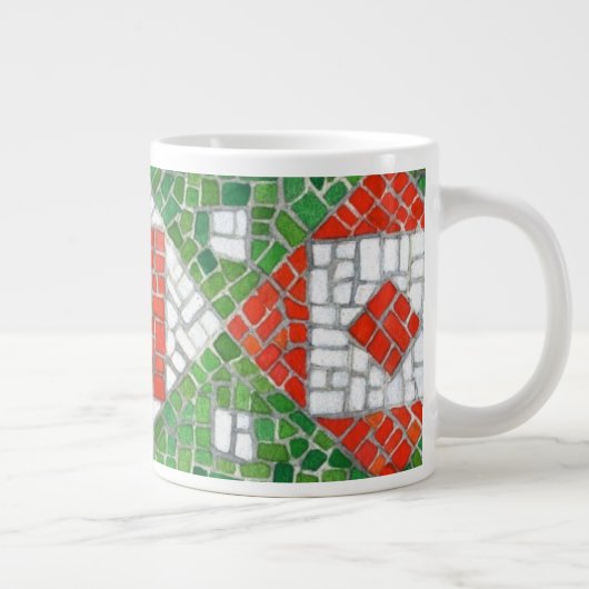 VACANCES MOSAÏQUES Big White Mug (Droite)