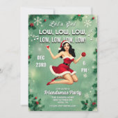 Vacances Noël Amies Fête Invitation (Devant)