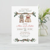 Vacances Noël Genre Reveillez Invitation (Debout devant)