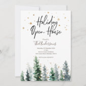 Vacances Open House Noël Fête Invitation (Devant)