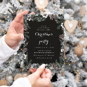 Vacances Pastel Verdure Fête de Noël Invitation