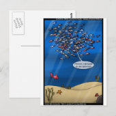 Vacances Pêche Drôle Cadeaux Tee - shirts Cartes E (Devant / Derrière)