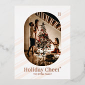 Vacances Photo Rose de Noël or Foil Card (Recto)