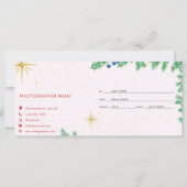 Vacances - pièce de session photo, carte cadeau (Dos)