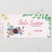 Vacances - pièce de session photo, carte cadeau (Devant / Derrière)