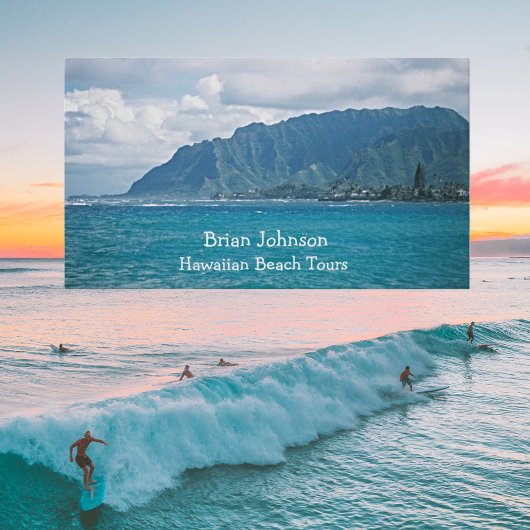 Vacances pittoresque Beach Cartes de visite person