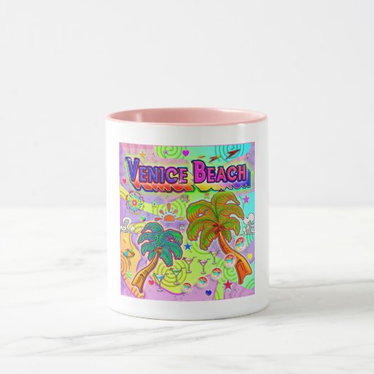 Vacances plage de Venice cible Mug (Centre)