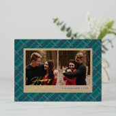 Vacances Plaid Hiver Foil 2 Cartes photos - Vert (Debout devant)