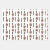 Vacances présente papier d'enrobage | 3 Jeu de feu (Devant)