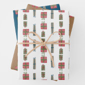 Vacances présente papier d'enrobage | 3 Jeu de feu