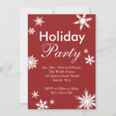 Vacances Red Time to Dragne Champagne Invitation (Dos)