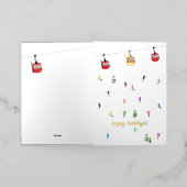 Vacances retro Red Ski Gondola Lift (Mise à l'extérieur)