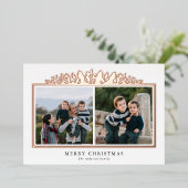 Vacances Rose Gold Foil 2 Photo Noël (Debout devant)