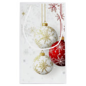 VACANCES ROUGE ET OR ORNAMENTS #1 Sac cadeau (Dos)