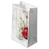 VACANCES ROUGE ET OR ORNAMENTS #1 Sac cadeau (Dos Angle)