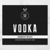 Vacances Saveur Infused Liquor Étiquette bouteille (Étiquettes simples)