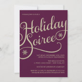 Vacances Soiree Sparkle Noël Fête Invitation (Devant)