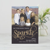 Vacances Sparkle Cartes photos de vacances - Noir (Debout devant)