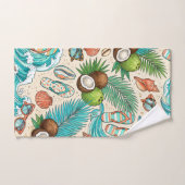 Vacances tropicales. (Serviette à main)