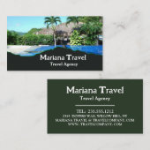 Vacances tropicales, Carte de visite agent de voya (Devant / Derrière)
