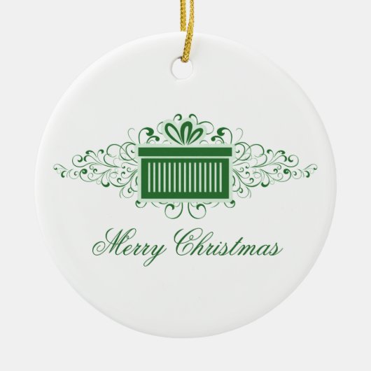 Vacances - Vacances - Ornement présent, Vert (Devant)