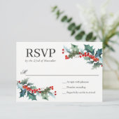 Vacances Verdure Aquarelle Mariage RSVP (Debout devant)