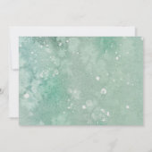 Vacances verdure Faire-part de mariage aquarelle (Dos)