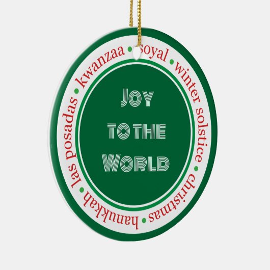 Vacances Vert/Rouge Ornement (Droite)