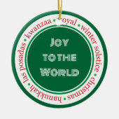 Vacances Vert/Rouge Ornement (Devant)