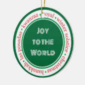 Vacances Vert/Rouge Ornement (Gauche)