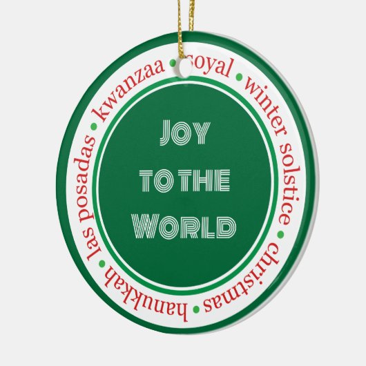 Vacances Vert/Rouge Ornement (Gauche)