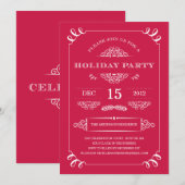 VACANCES VINTAGES| INVITATIONS DE FÊTE (Devant / Derrière)