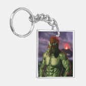 Vacatie-Afbeelding van de vulkaantroll Fantasy Sle Sleutelhanger (Voorkant Links)