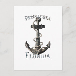 Vacatie Nautical Anchor Sailing van Pensacola Flor Briefkaart