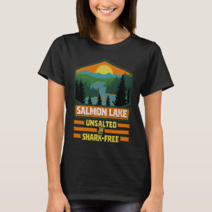 Vacatie ongezouten en Shark Free Salmon Lake T-shirt