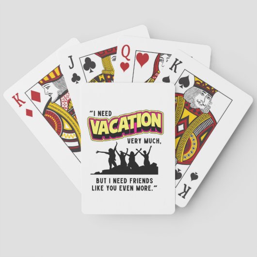 VACATIE POKERKAARTEN (Achterkant)