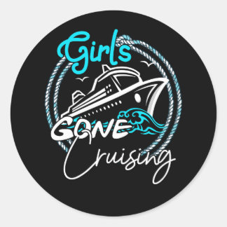 Vacatie T van een kruisvaarder van meisjes Ronde Sticker