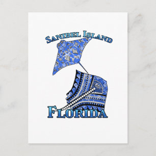 Vacatie Tribal Stingray Sanibel Island Florida Briefkaart