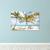 Vacatiebeach Canvas Afdruk (Insitu (Houten vloer))