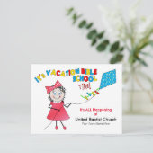 VACATIESCHOOL BRIEFKAART - MEISJES (Staand voorkant)