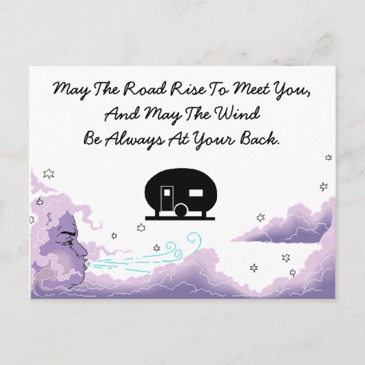 Vacation Camp Briefkaart Ingeblikte ham Travel (Voorkant)