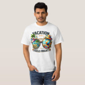 Vacation Feels Right Men’s Value T-Shirt USA (Devant entier)
