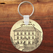 Vacation Home Guest Welcome  Schets House Sleutelhanger (Voorkant)