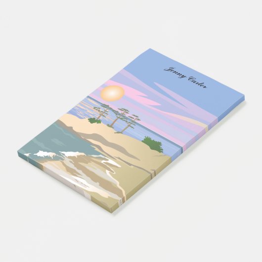 Vacation Island 1 Gepersonaliseerd Post-it® Notes (Schuin)