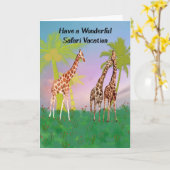 Vacation Kaart for Animal Safari (Gele Bloem)