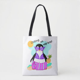 Vacation Penguin CANVAS TAS