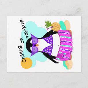 Vacation Penguin POST CARD Briefkaart