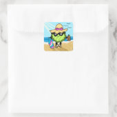 Vacation Pickle | Vakantiepickle Vierkante Sticker (Tas)